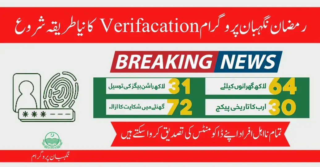 Ramzan Nighban Program 2024 Start New Method of Verification | Apply Now