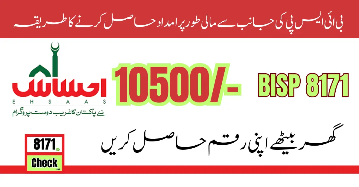 Ehsaas Program Registration 8171 NADRA New Method 2024